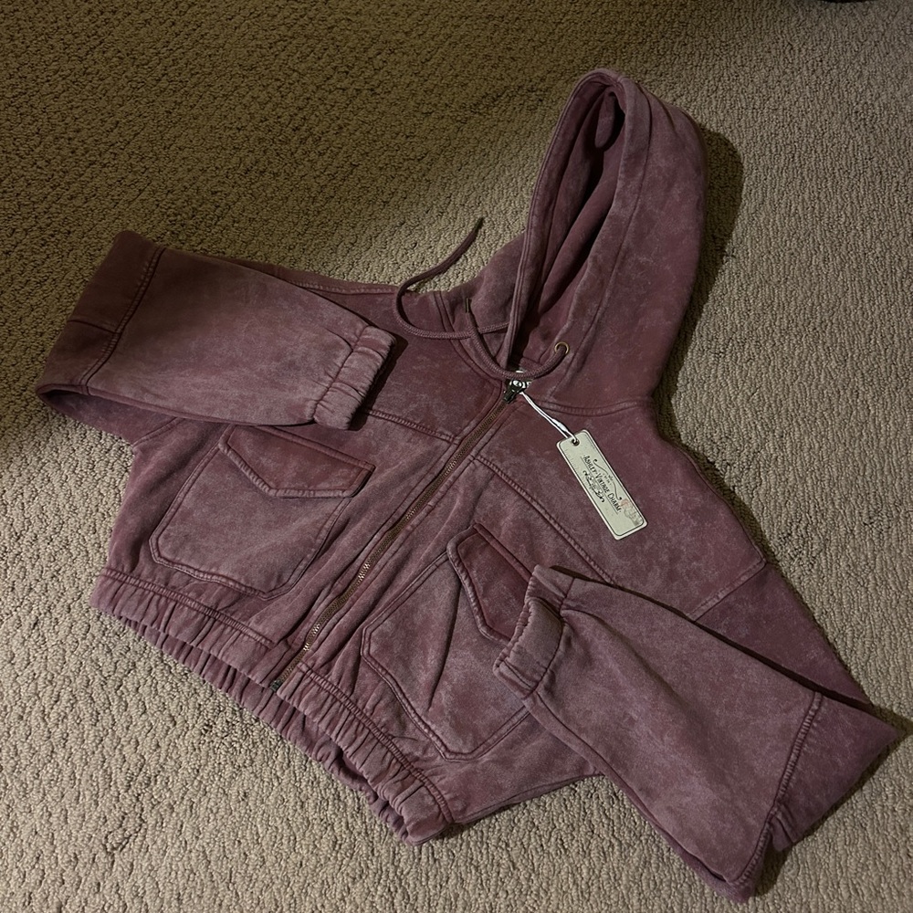 Bleachy Pink Zip up
